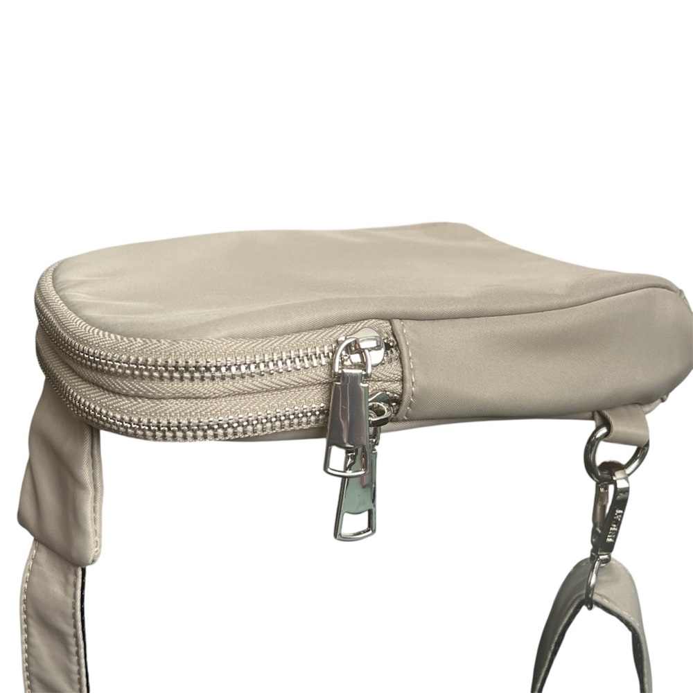 NWOT Inicat Crossbody Sling Bag Gray Travel Vacay Adjustable Nylon Utility - Picture 5 of 7